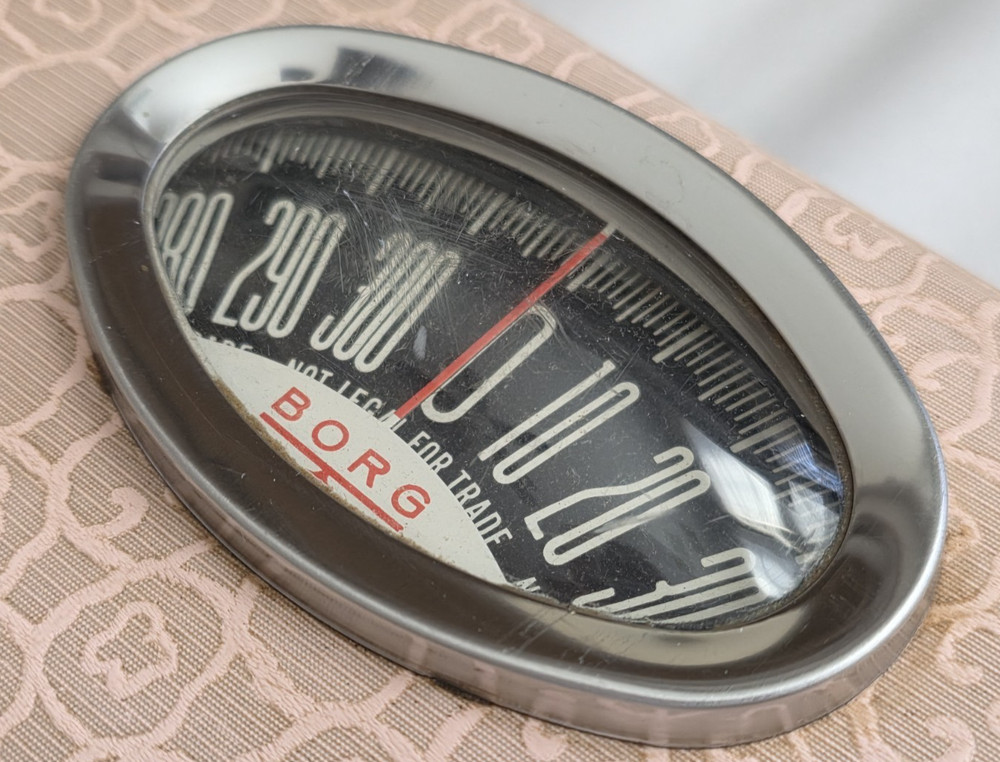 Vintage Borg Pink Bathroom Scale