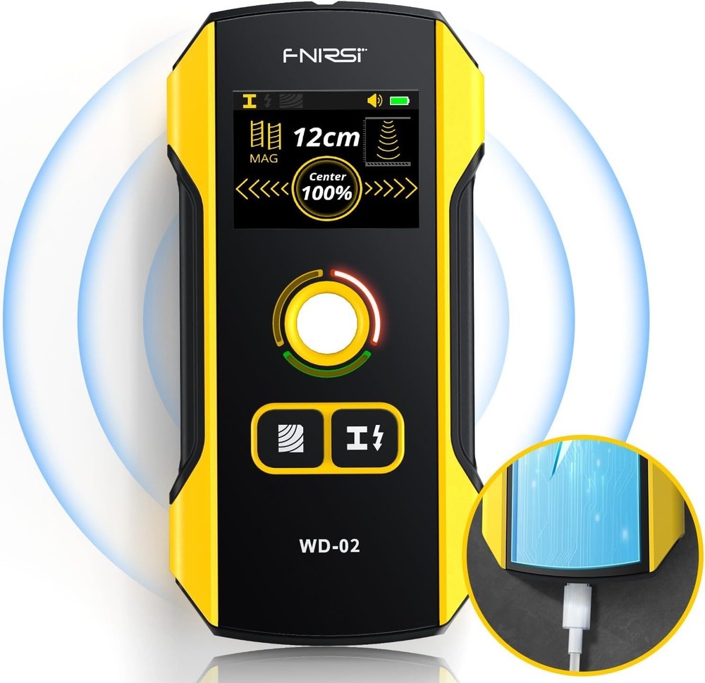 Digital Stud Finder with Calibration & Depth Detection - Ideal for Home Projects