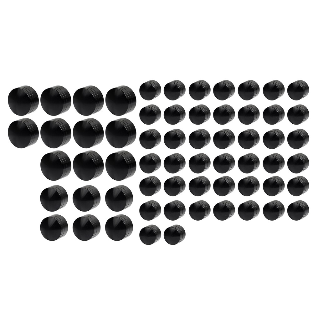 Black CNC Engine Bolt Topper Caps Covers For Harley Electra Glide Classic FLHTC