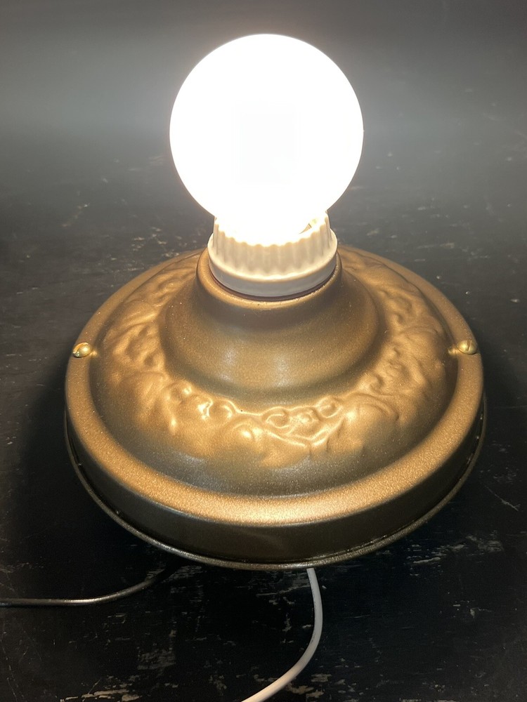Nice Pair Antique Flush Mount Fixtures Rewired 35B
