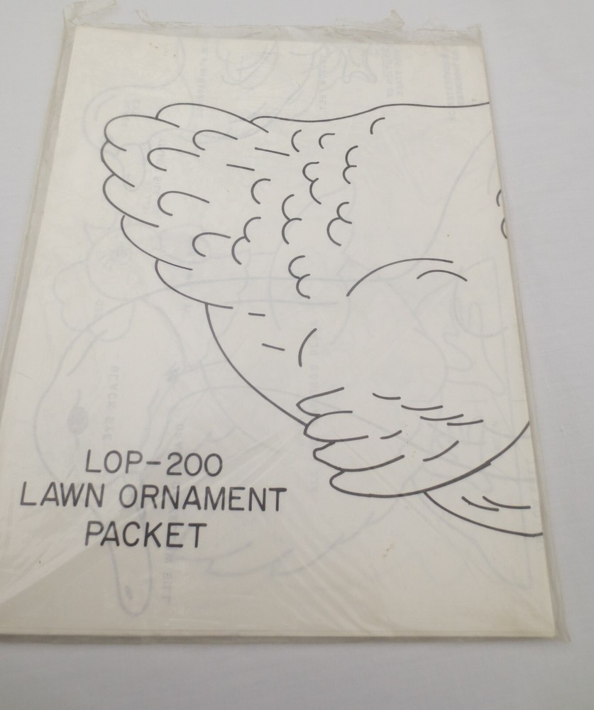 Vtg Woodcraft Patterns Lawn Ornaments 10 patterns uncut
