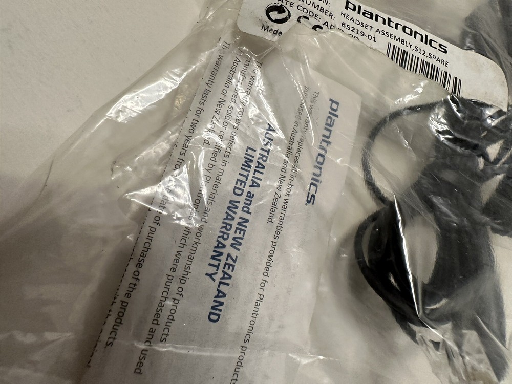 plantronics s12 telephone headset Assembly 65219-01 (T)...