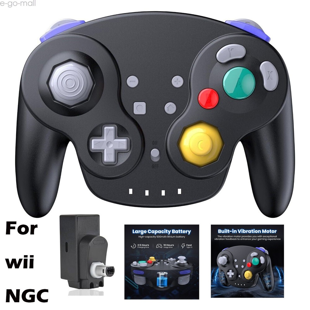 Wireless Gamecube Controller Rechargeable & Rumble for Nintendo Gamecube /Wii