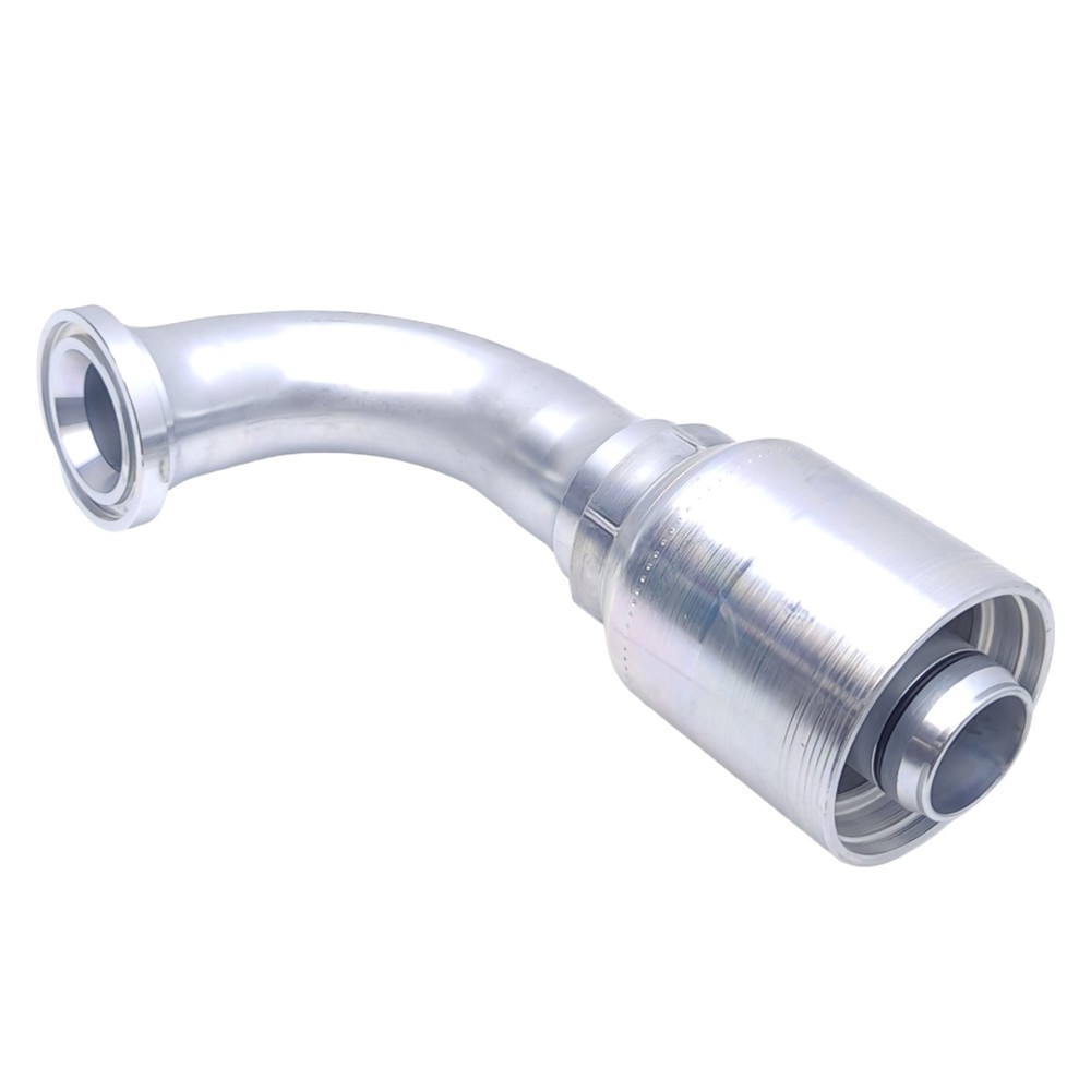 Danfoss 6S24FLB24 Crimp Hose °90 Fitting, 1.5in Split Flange Code 61, 2950PSI