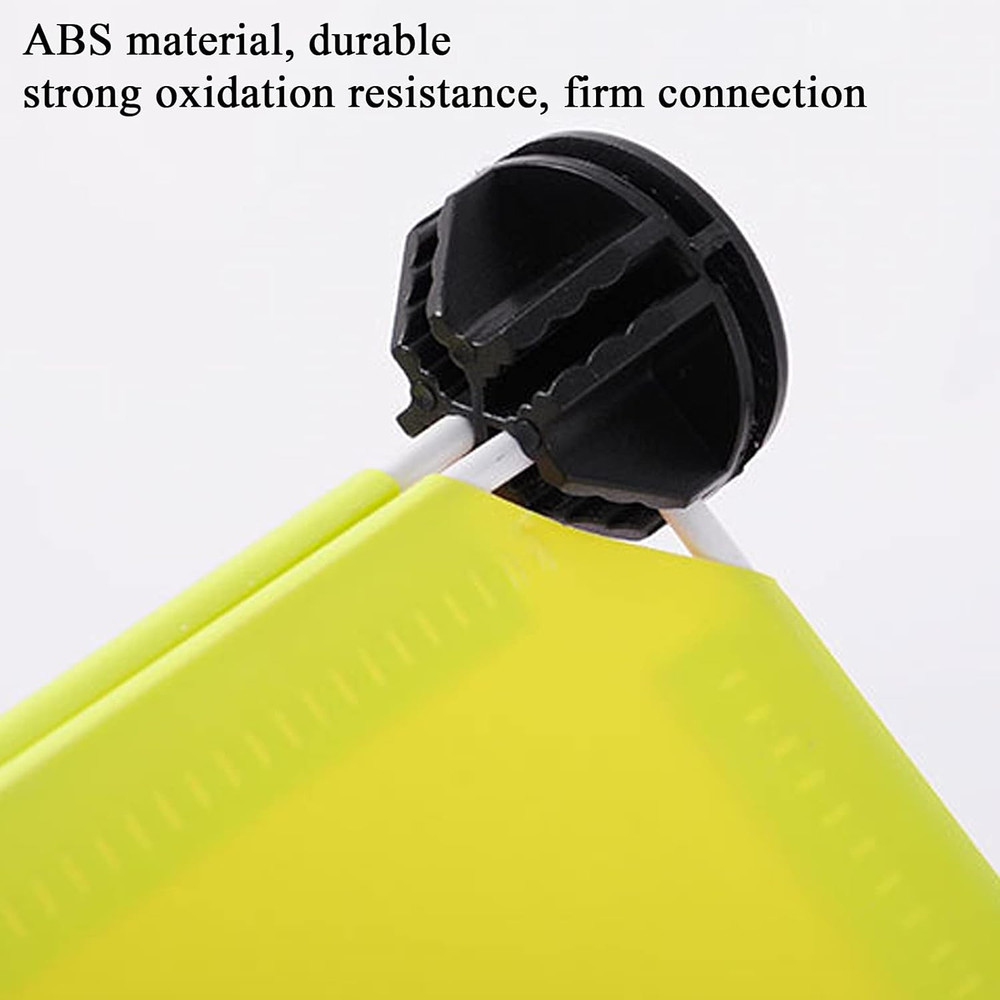 30 PCS Wire Cube Connectors, Plastic Corner Connectors for DIY Cube Storage
