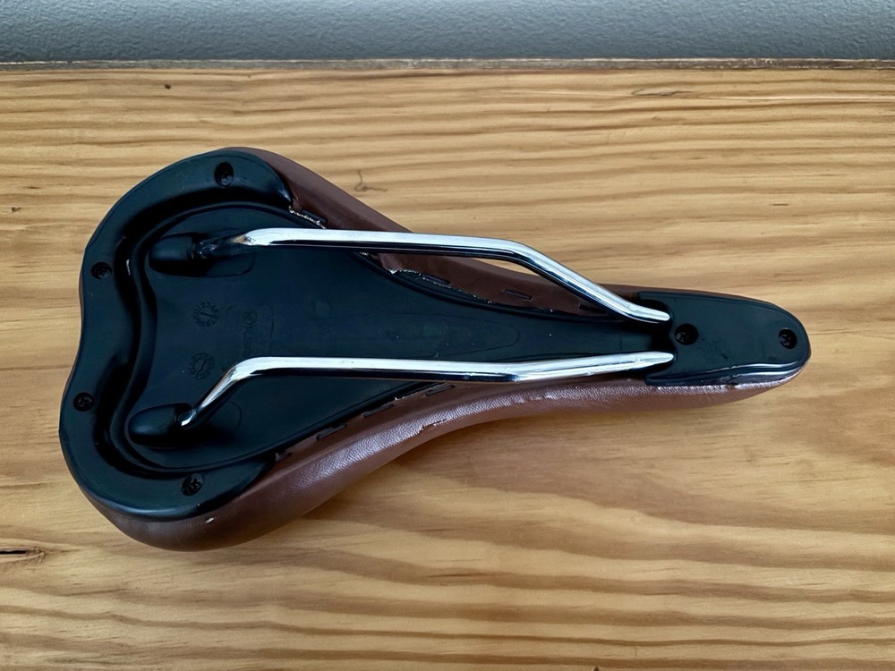 Brown Bicycle Saddle And Handlebar Grips