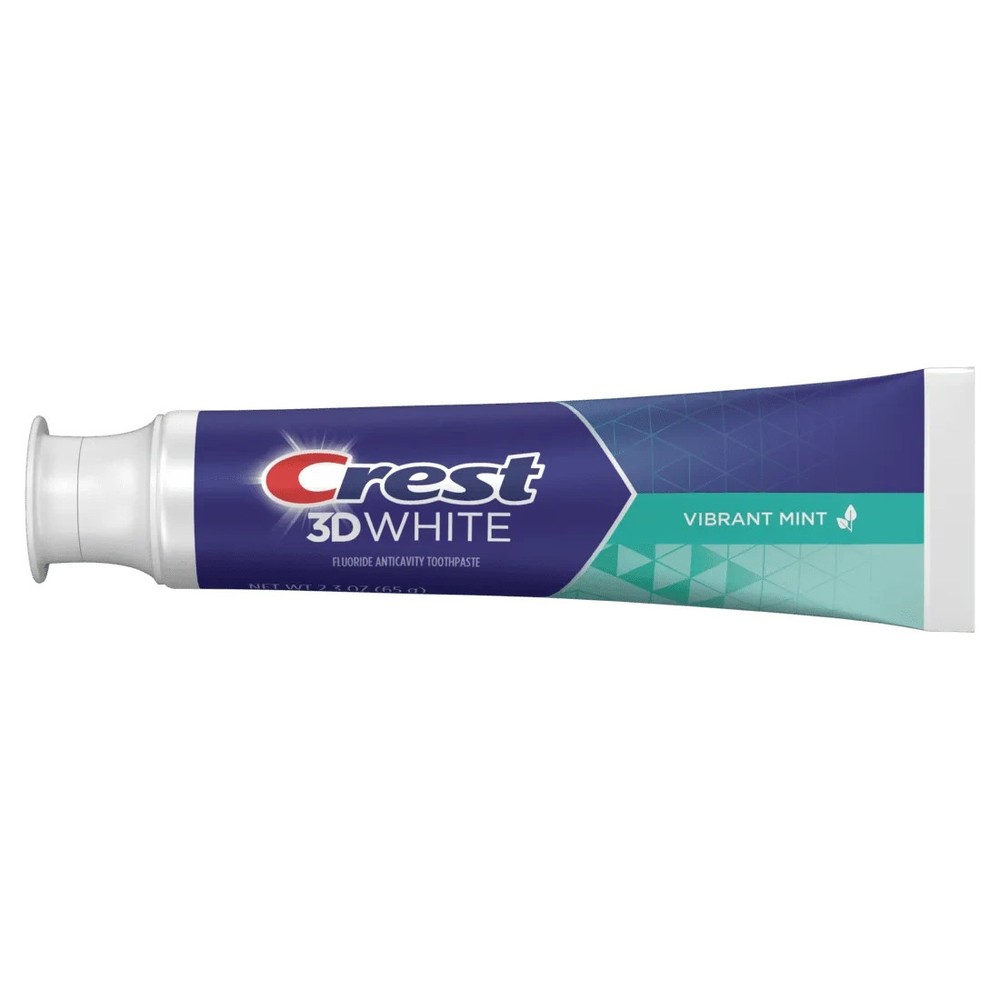 Crest 3D White Vibrant Mint Toothpaste 2.3 oz – Pack of 3