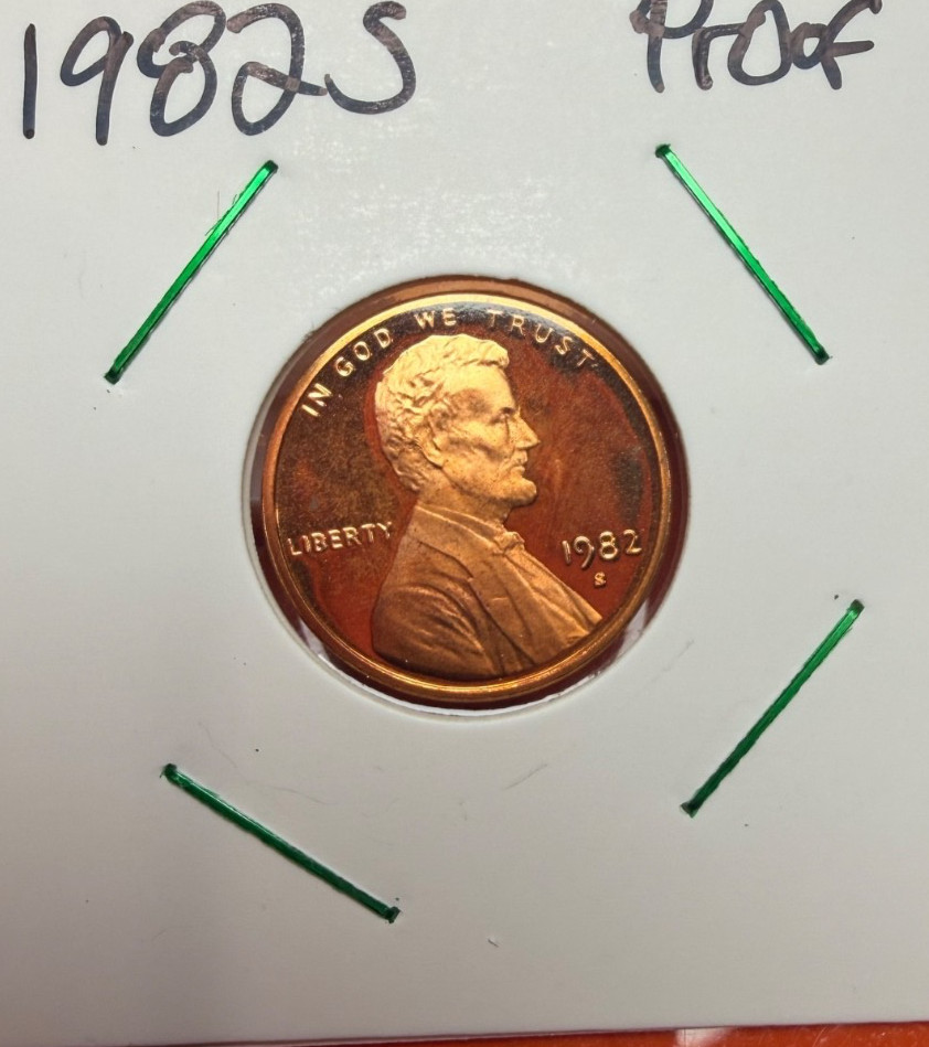 1982 -S Lincoln Memorial Cent Gem Proof Single Coin