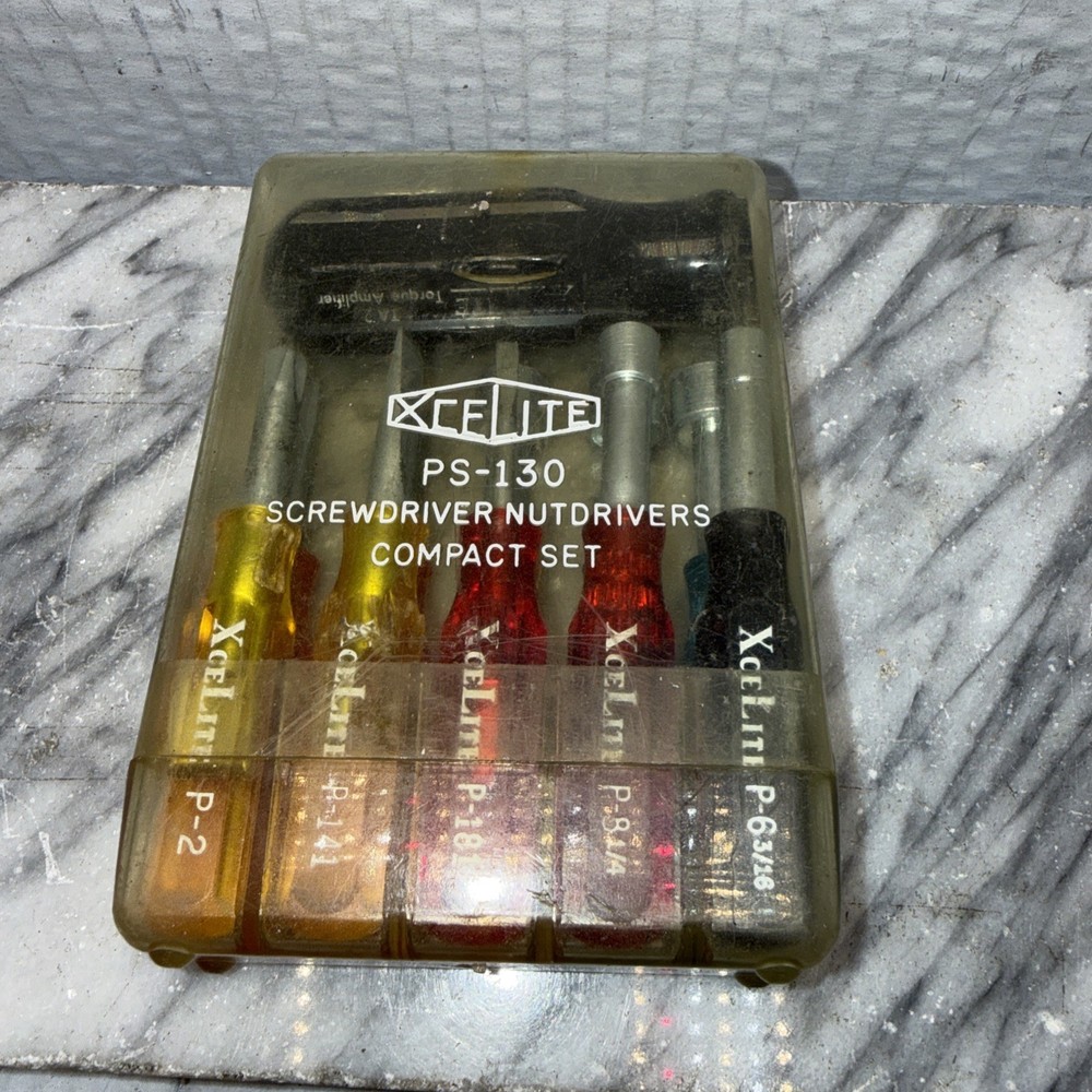Xcelite PS-130 Screwdriver/Nutdriver Vintage Complete