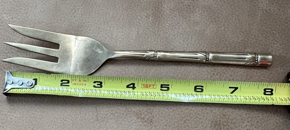 Vintage Brass Detailed Salad Fork