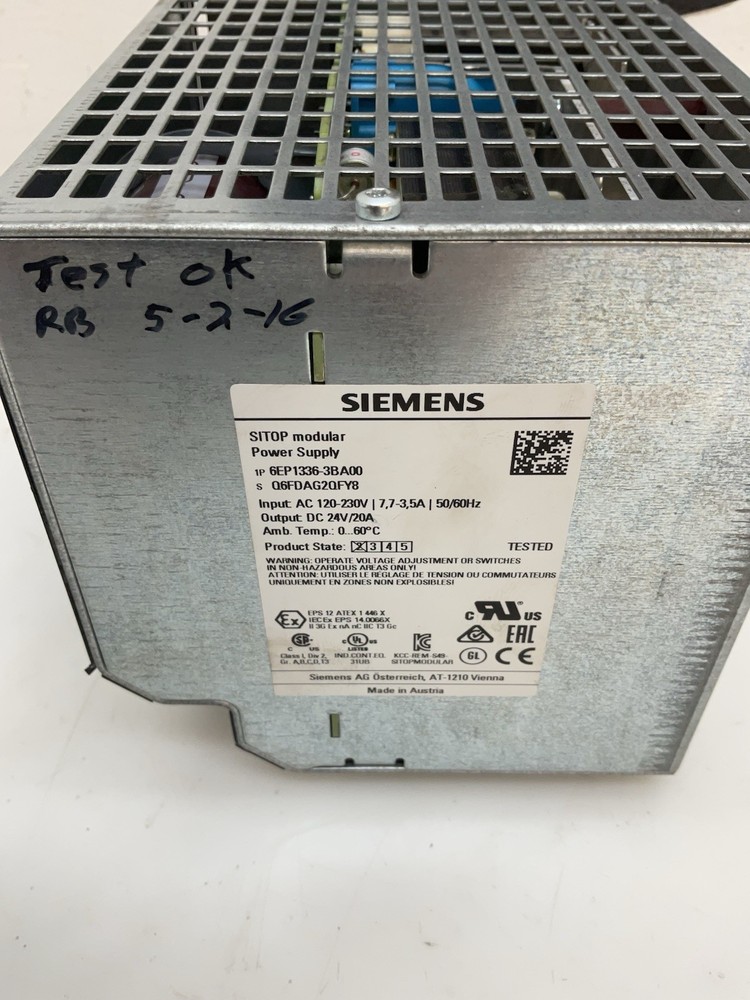 Siemens SITOPModular Rail Power Supply 6EP1336-3BA00