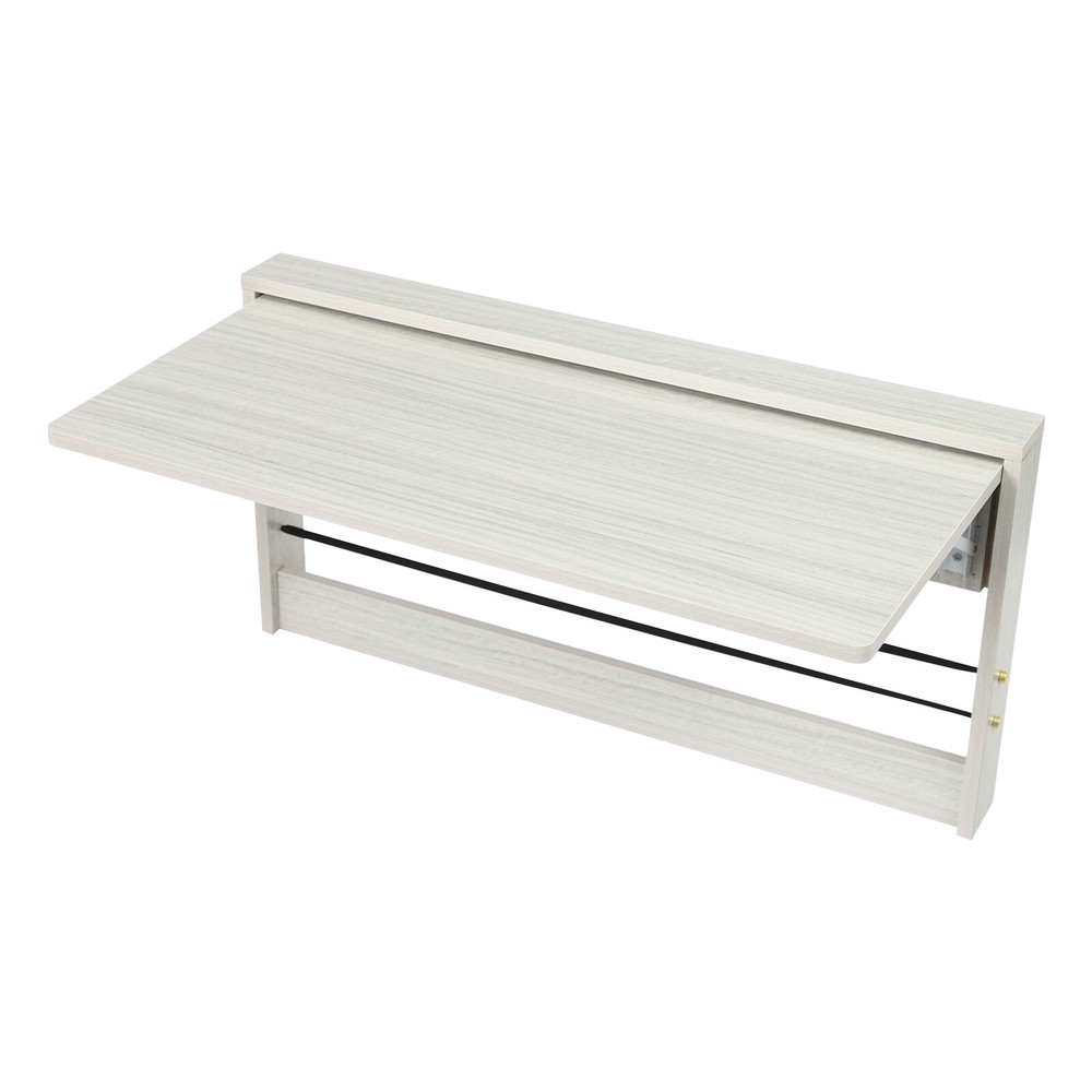 Folding Table Wall Mounted Folding Table Study Table Space Saving 31.5x16.3 in