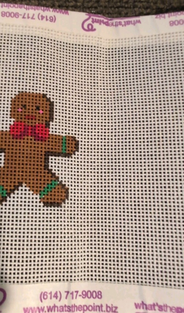 3 Christmas Themed Needlepoint Canvas