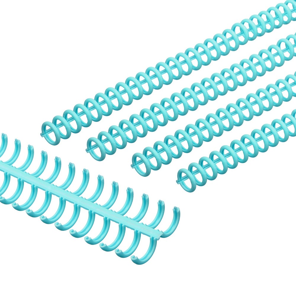 12mm(1/2") Spiral Binding Coils, 15 Pcs Spirals 85 Sheet, Blue