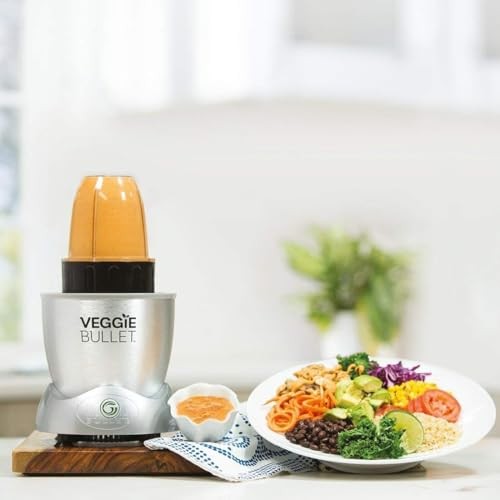 4-pc Replacement Blender Cup For Veggie Bullet Blade & Lid