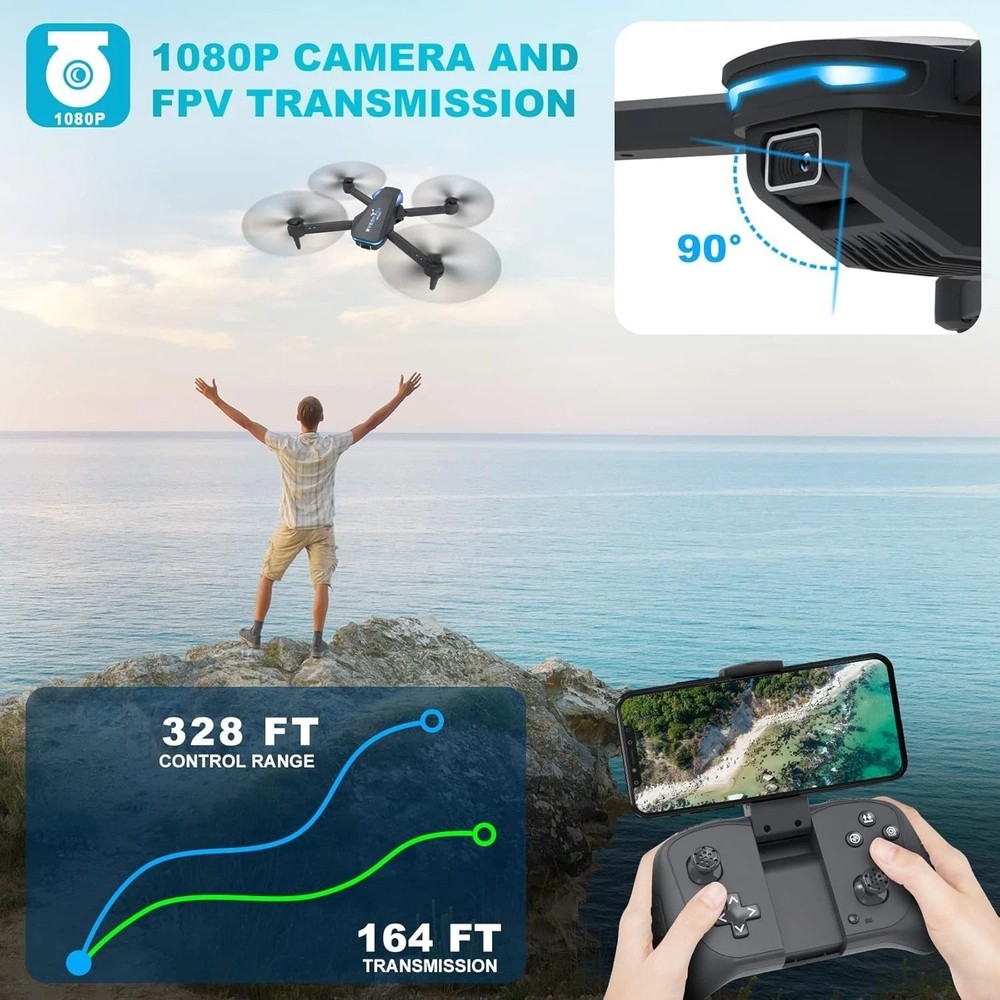 Voice Control Quadcopter with 1080P Camera, Altitude Hold