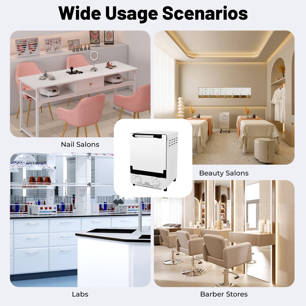 Nail Tool Cleaning Sterilizer Cabinet Multi-Function High Temperature Cabinet US