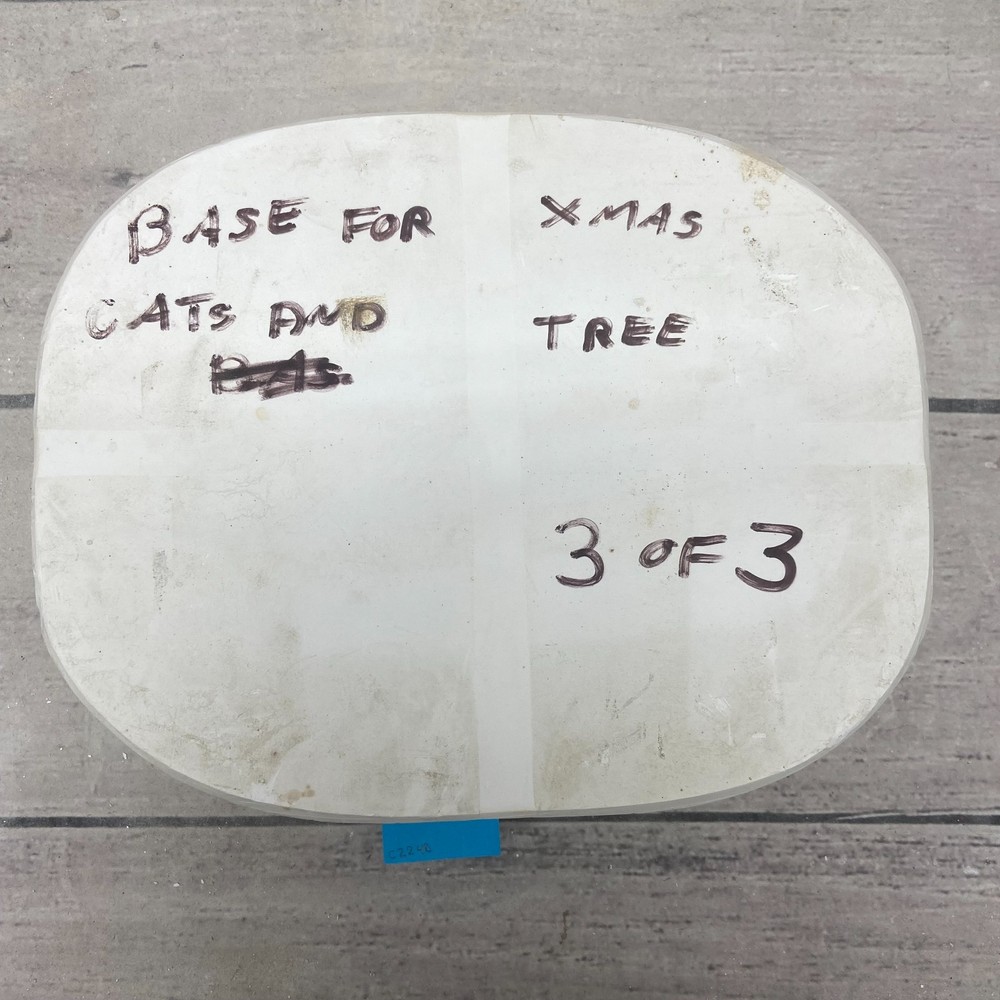 Idle-Time Molds Ceramic Casting Mold 9" Oval Base #102