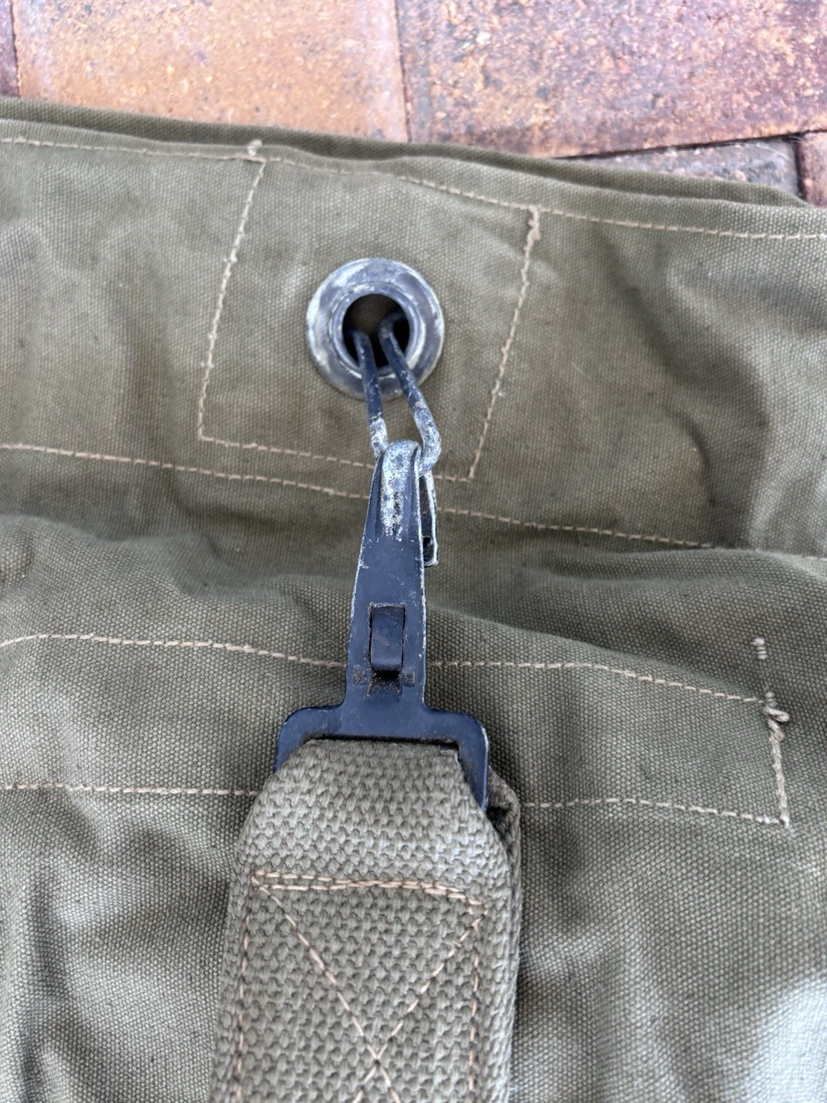 ORIGINAL WWII US ARMY INFANTRY SOLDIER GI DUFFLE BAG- TWEEDIE, 1944