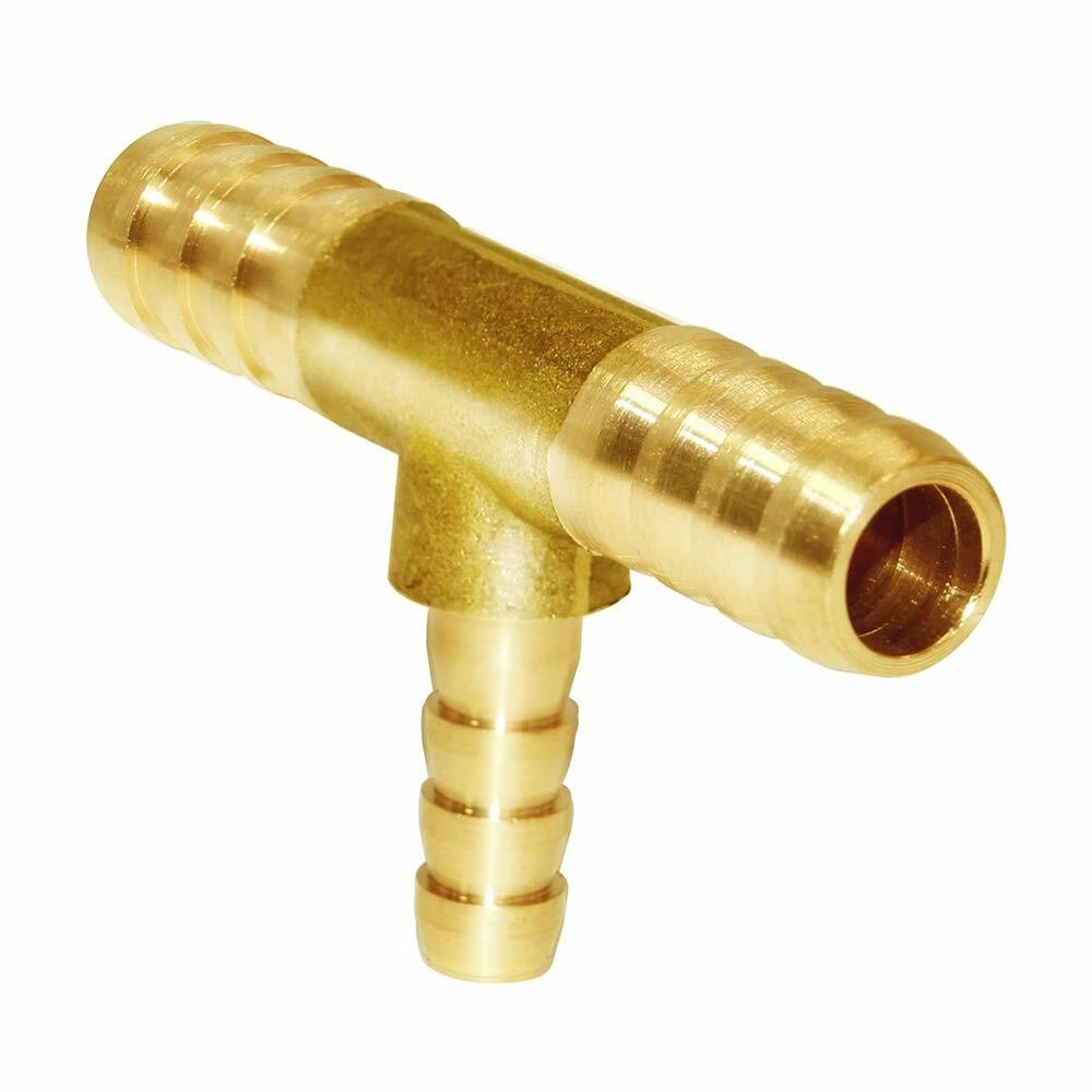 Barb Reducer 3/8"x1/4"x3/8" ID Hose Tee 3 Way Union Fitting Intersection/Split