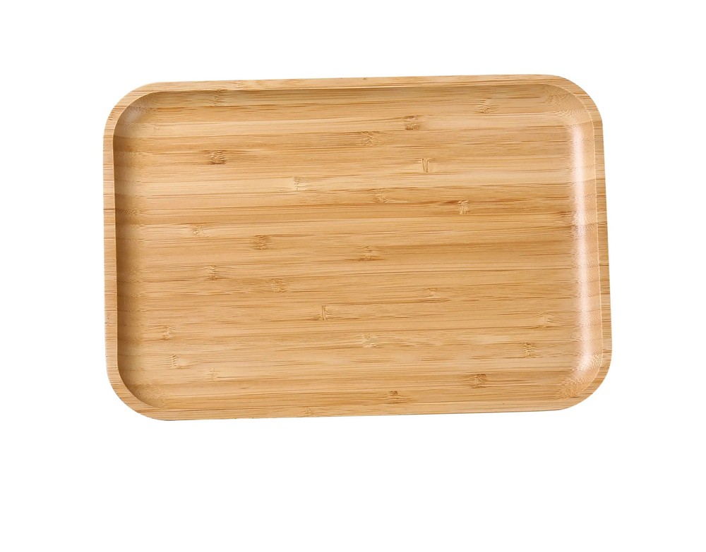 Yanco China BB-111 Bamboo 11" x 7.5" Rectangular Serving Tray - 24 Each