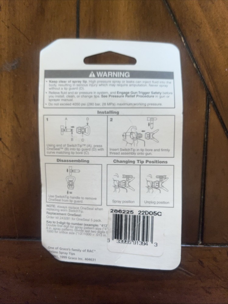 Graco RAC 5 SwitchTip 286225