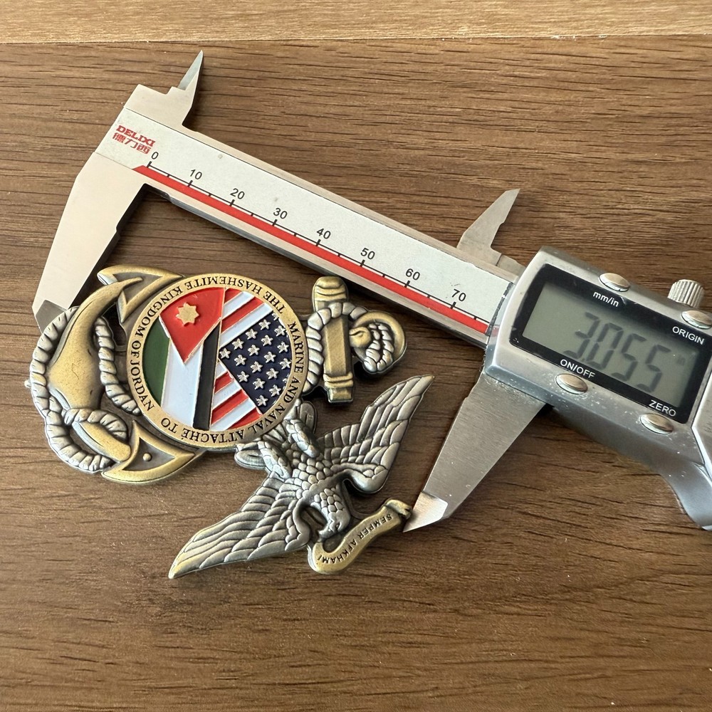 USMC Naval Attaché to Jordan Challenge Coin 4#N