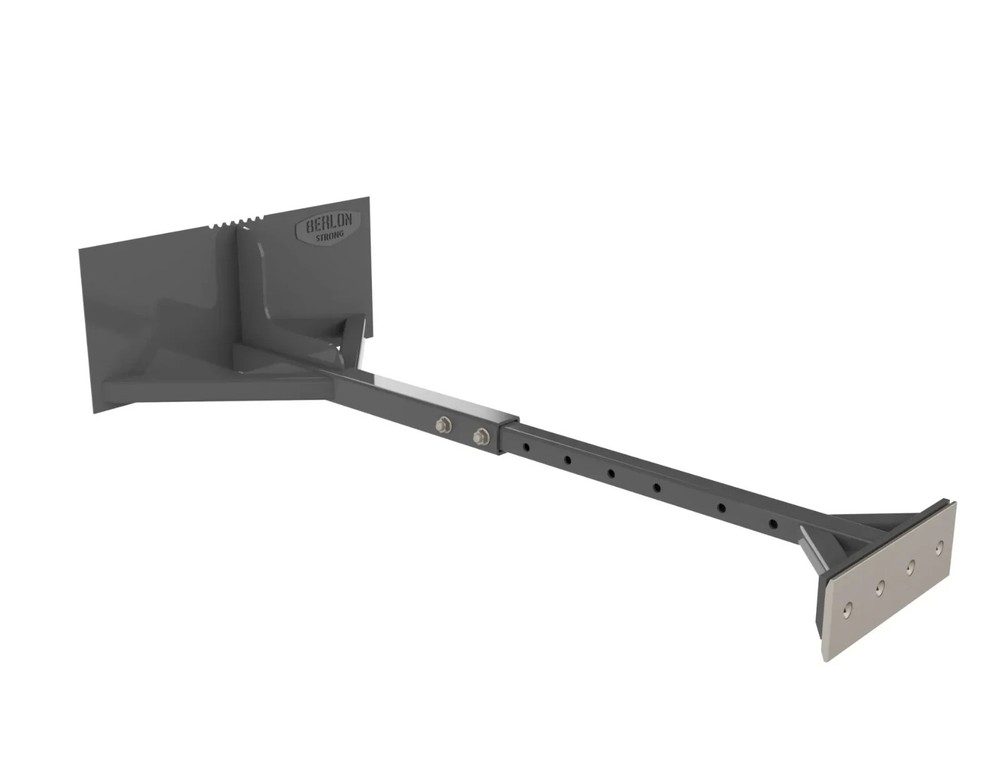 Berlon 96" Telescopic Material Pusher Scraper Attachment Fits Skid Steer QA