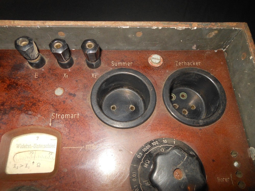 WW2 German Luftwaffe Messbrücke Ohmmeter - COMMUNICATION LINE TESTING UNIT