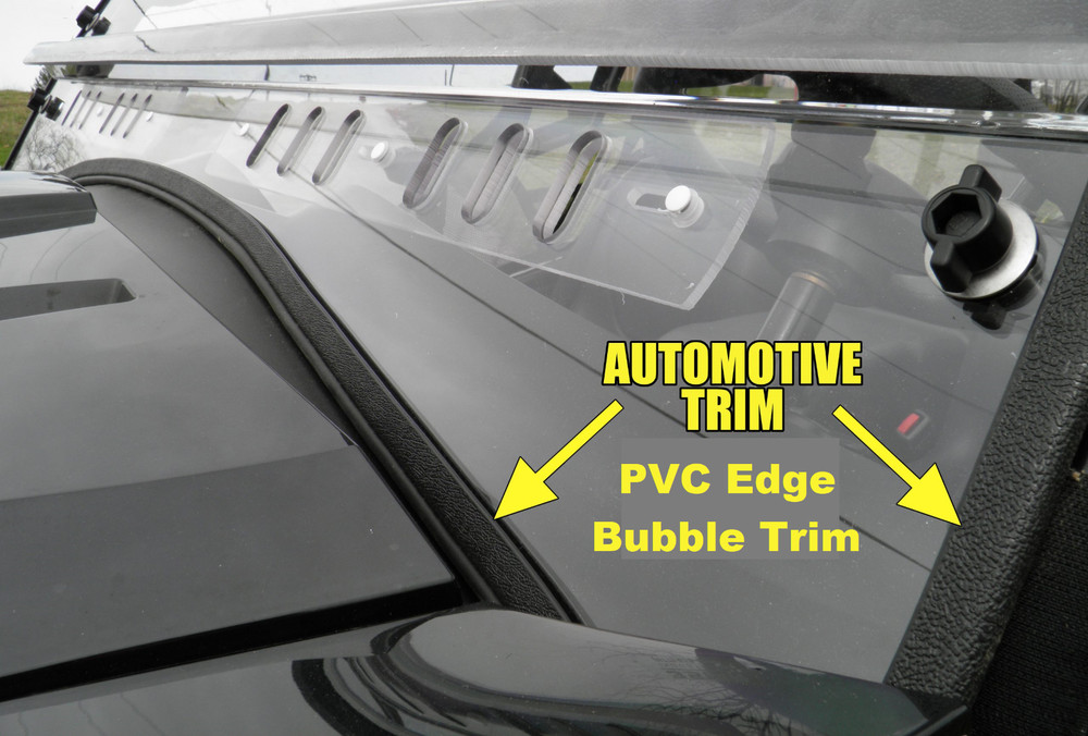 Intimidator Classic 2 Piece Lexan Windshield with Quick Install Straps & Vents