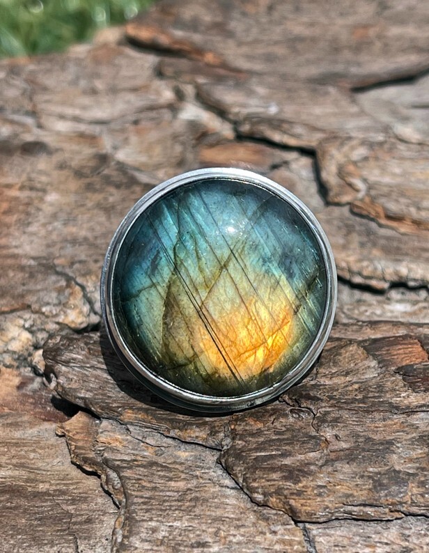 Northern Lights Labradorite Ring