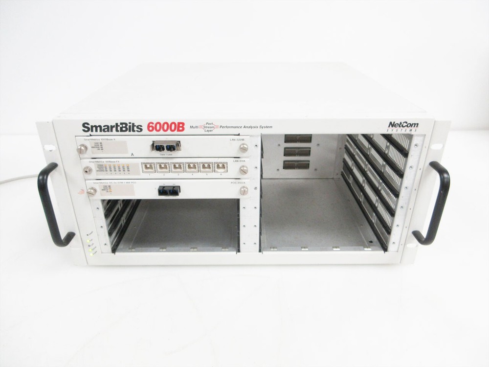 NETCOM SYSTEMS 6000B SMB-6000B ANALYSIS SYSTEM CHASSIS & MODULE SMARTBITS