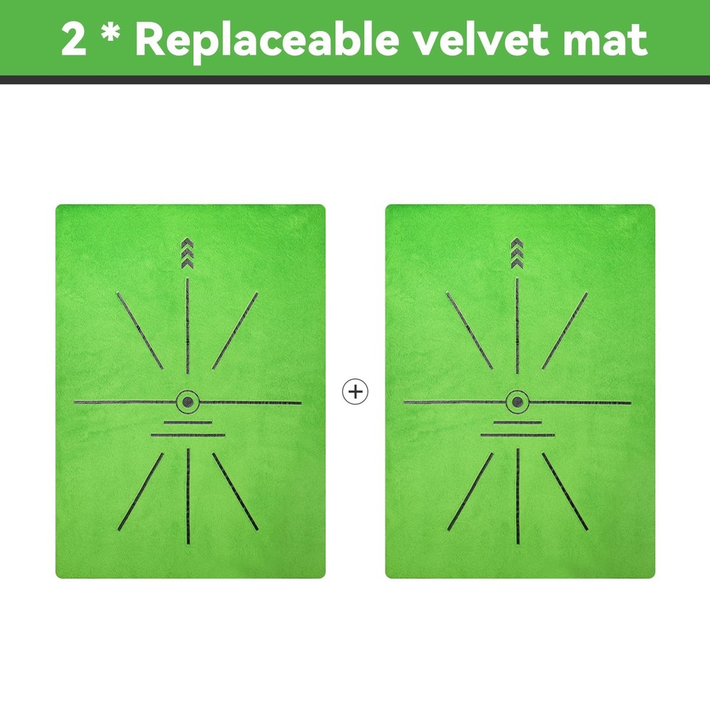 COSPORTIC Golf Hitting Mat, Golf Training Mat for Swing Path Feedback Detecti...
