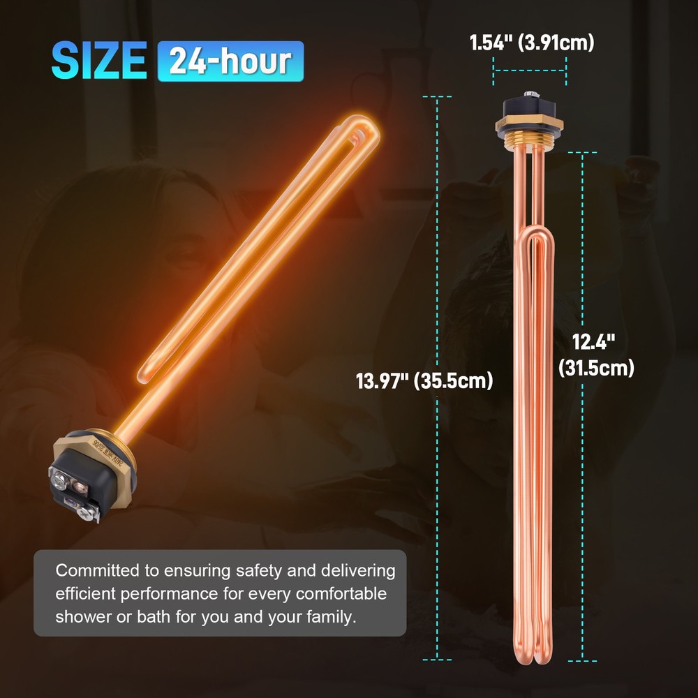 3PCS HE 90240 Water Heater Element Parts Compatible with Ecosmart ECO 18 ECO 24