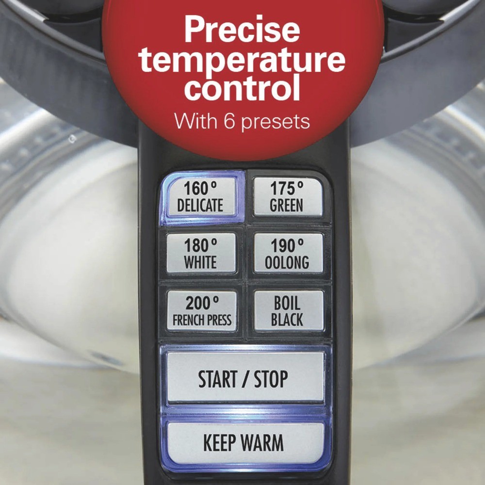 Control Electric Glass Kettle, Tea & Water Kettle