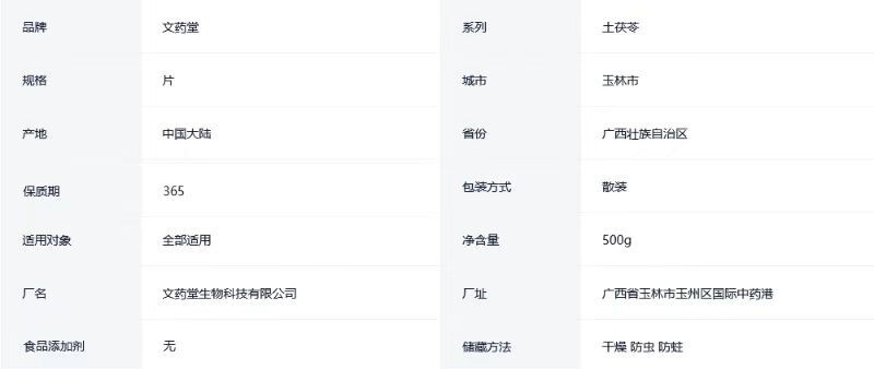 Natural Plant Longevity Recipe 养生长寿 除湿祛寒 广西土茯苓切片500g 正品精选干货
