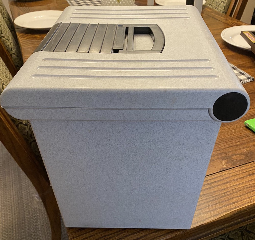 Granite look letter size storage case