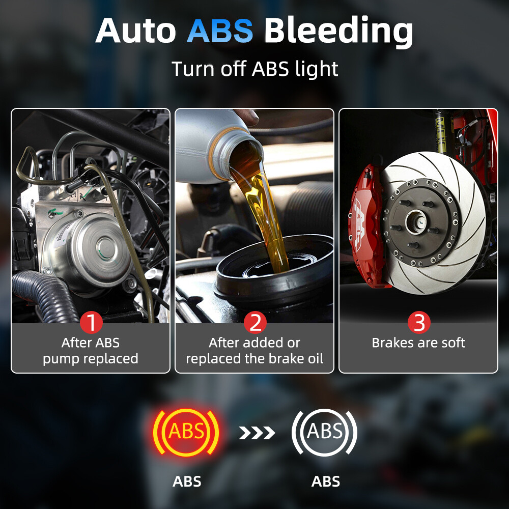 ANCEL AD610 PLUS ABS Bleeding SRS SAS OBD2 Code Reader Scanner Diagnostic Tool