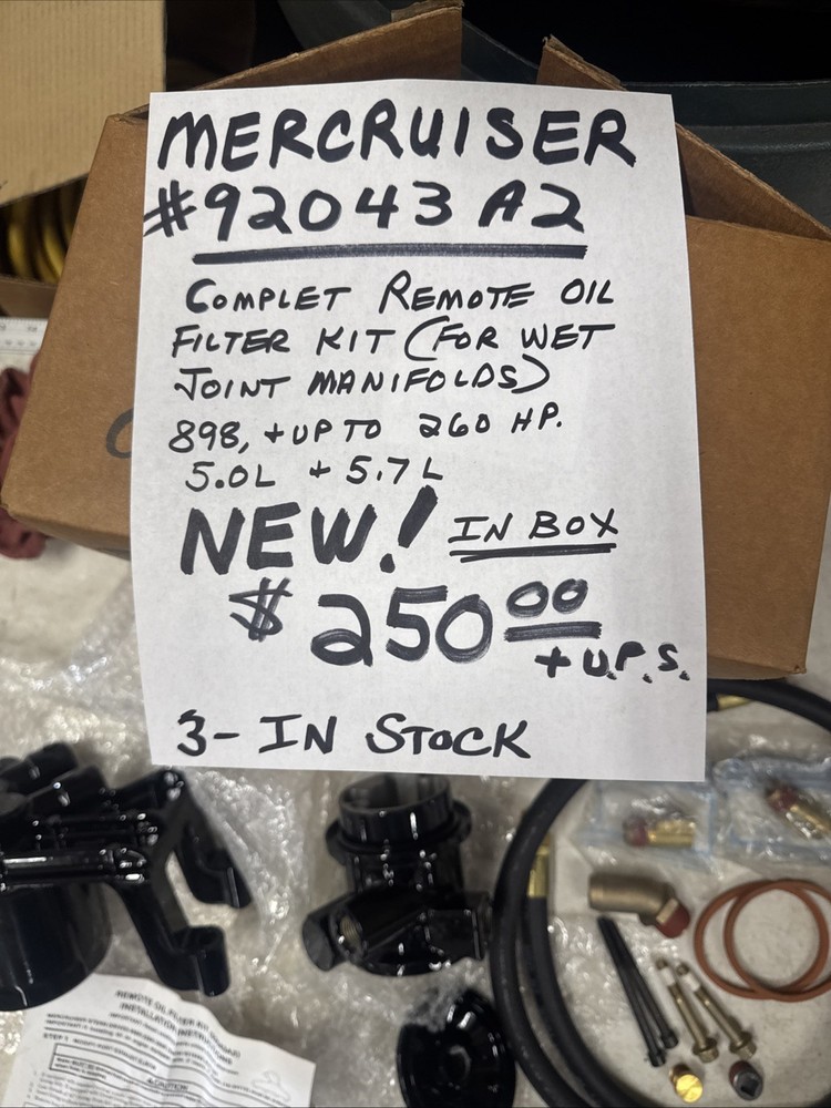 Mercruiser Complete Remote Oil Filter Kit 92043A2