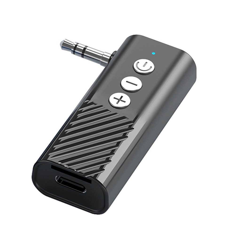 Black 3-in-1 Wireless Bluetooth ABS 5.3 Transmitter Receiver Adapter Audio