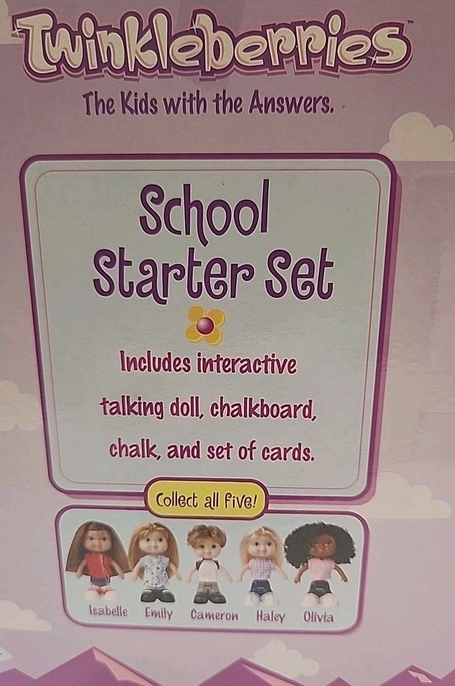 NEW Twinkleberries School Starter Set 3 DOLLS Haley Emily Isabelle ~ Interactive