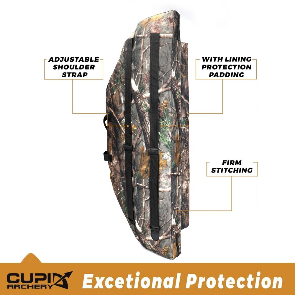 Compound Bow Case Soft Light-Weight Bow Bag with Arrow Pocket and Backpack St...