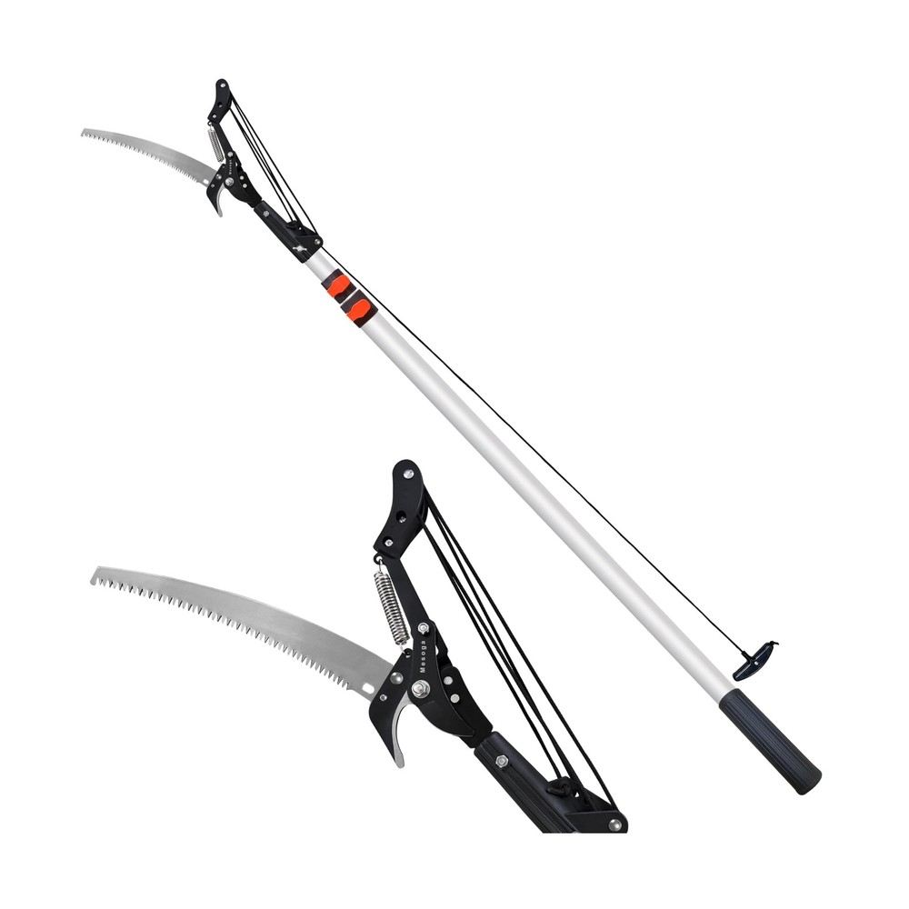 Tree Trimmer Pole Saw 4.9-13FT, Tree Pruner Extendable, Long Handle Pruning S...