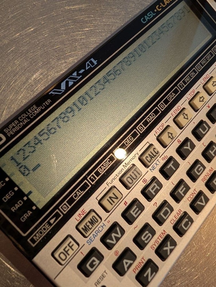 CASIO VX-4 Super College Pocket Computer Tested Working Collector