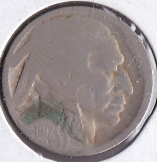 1917 Buffalo Nickel Acid Dated L29