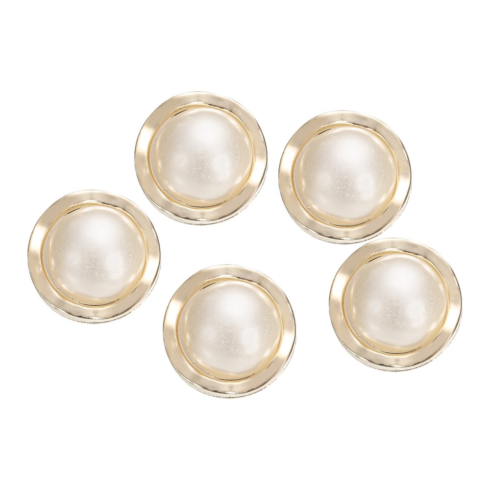 5pcs Gold Pearl Button 18mm 0.51" Thick Sewing Button Style B