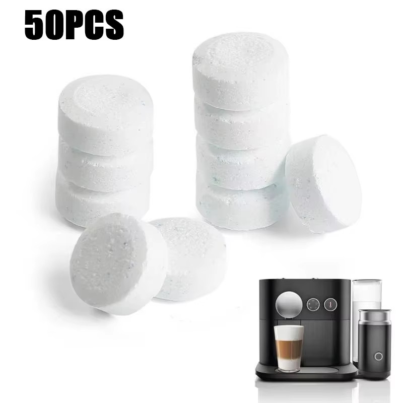 50/100Pcs Coffee Machine Cleaning Tablet Effervescent Tablet Descaling Agent Rem