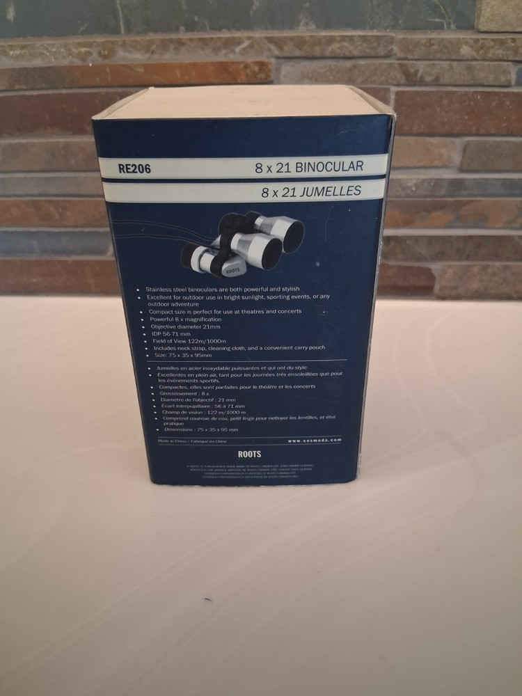 ROOTS EQUIPMENT RE206 Mini Compact 8x21 Binoculars