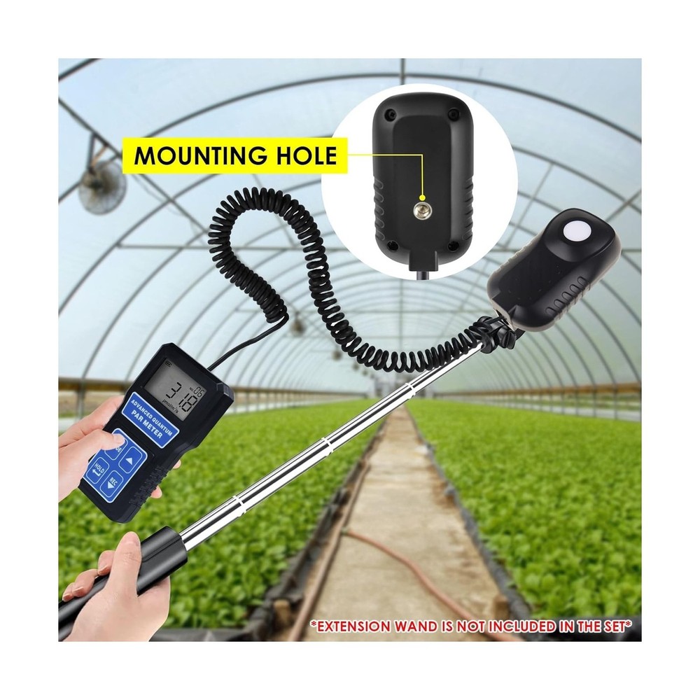 PAR Meter Quantum Par Meter for Led Grow Lights PPFD Tester with Data Logging...