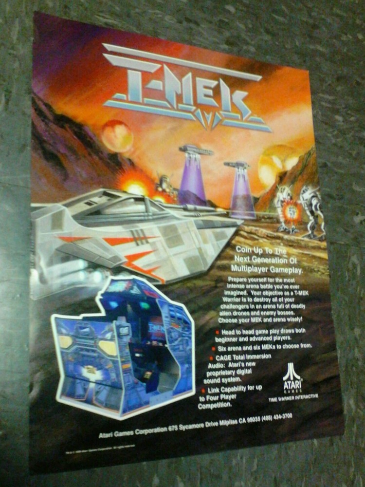 Atari T-MEK flyer- good original